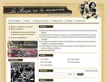 Tablet Screenshot of lariojaenlamemoria.com